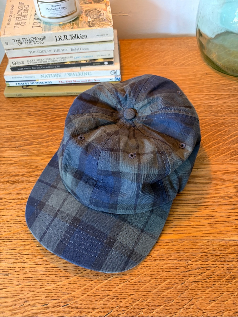 Maiden Noir Blackwatch Plaid Cotton Baseball Cap made in USA